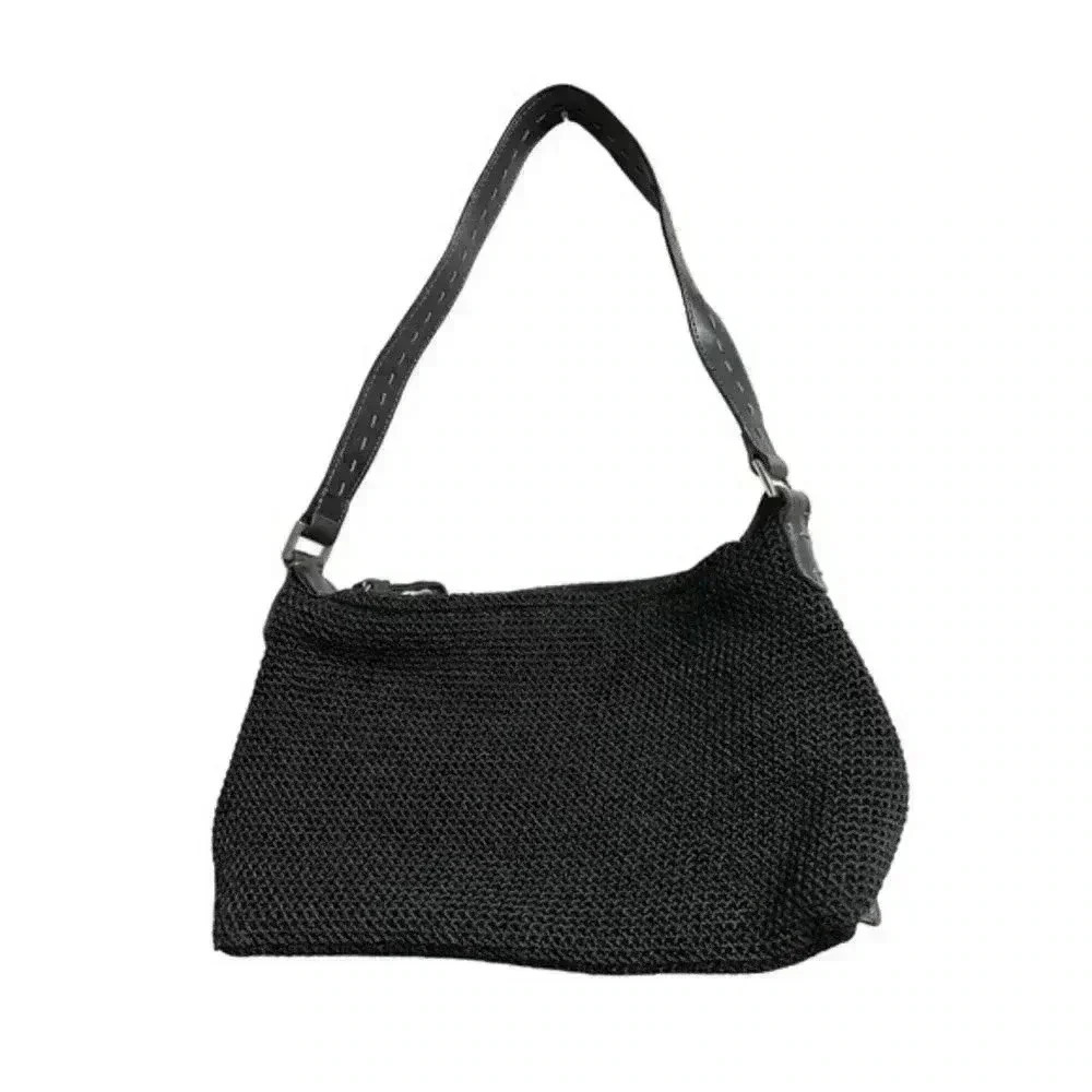 The Sak Black Woven Small Shoulder Bag